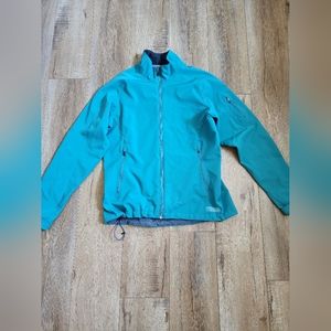 REI Nylon Coat Rain Jacket Size Medium Women’s Teal Blue